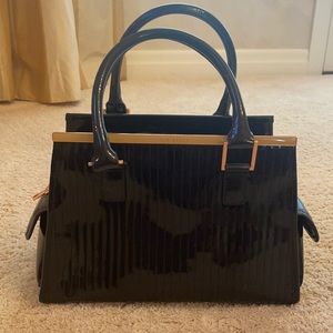 Like New Ted Baker Black Patent Leather Bag